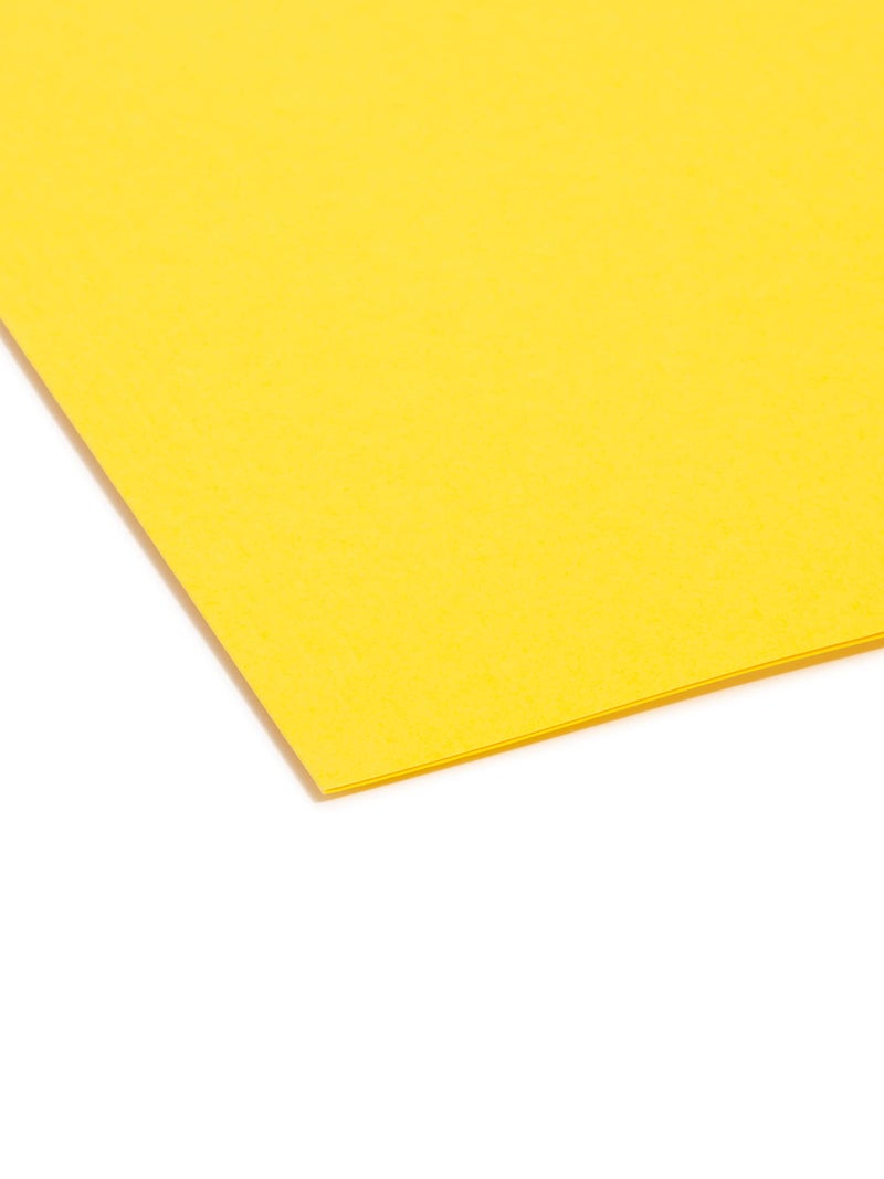 Smead TUFF Hanging File Folder with Easy Slide Tab, 1/3-Cut Sliding Tab, Letter Size, Yellow, 18 per Box (64044, Rod Color May Vary) - Image 5